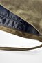 Cleo Large Women's Large Size Zippered Suede Shoulder Bag Khaki - 5