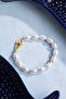Certified Pearl Silver Clasp Natural Stone Bracelet - 3