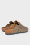 Unisex Buckle Detailed Cork Anatomical Sole Slippers Vi̇zon - 5