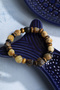 Certified Tiger's Eye and Amber Natural Stone Bracelet - 2
