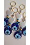 Gift Heart Detailed Evil Eye Beaded Keychain 12 cm - 3