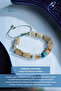 Certified Turquoise and Citrine Natural Stone Macrame Bracelet