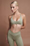 Moss V Seamless Seamless Green Scrunch Recovery Sports Leggings - 6