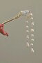 Gold Color Pearl Dangle Bun Hair Clip - 3