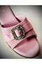 Elegant Women’s Sandal with Rhinestone Buckle – Comfortable Slip-On Wedge Slippers For Ladies - 4