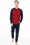 Men's Winter Home Wear Pajama Set Bottom Top Set - 2