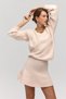 Nordis Volanlı Pink Knitwear Mini Skirt