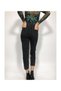 Ns-93956 Black Mom Fit Jean High Waist Jeans Skinny Leg Denim Pants - 6