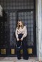 Ns-69833 Black Palazzo Jean High Waist Boyfriend Loose Wide Leg Denim Pants - 3