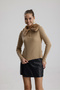 Women's Fur Collar Sweater - 6