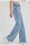 A158734 High Waist Palazo Jeans Boyfriend Loose Wide Leg - 5
