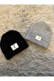 Ygz Junior 2-Pack Plush Wellsoft Label Detailed Beanie Set