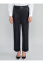Leather Look Women's Trousers with Elastic Waist - 4