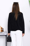 Black Single Button Angora Soft Cardigan - 4