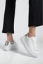 Casual Sneakers Women's Lace-Up Sneakers White-Black-Blue-Silver-Gold-Yellow - 2