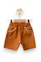 Cycling Embroidered White & Brown T-Shirt and Shorts 2-Piece Baby Boy Top - Bottom Set - 2