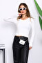 Ecru V-Neck Modal Blouse