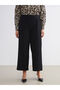 Plus Size Elastic Waist Wide Leg Women's Trousers - 6