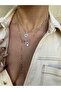 Double Chain Heart and Star Detail Steel Necklace Set - 2