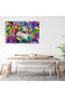 Tablou cap caine fundal abstract, cod 1888 - 7
