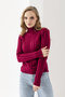 High Neck Slim Fit Bodysuit, Ribbed Knit Sweater, High Neck Slim Fit Sweater. - 3