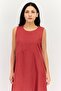 Women Solid Maxi Dress, Red - 2
