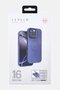iPhone 16 pro Livia Silicone Protective Case With Camera Ring Stand, Dark Blue - 2