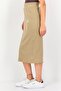Women Embroidered Logo Outdoor Skirt, Tan - 2