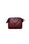 Quilted Patterned Stylish and Multi-Compartment Bag Bordo - 3