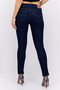 Women Skinny Fit Washed Stretchable Jeans, Dark Blue - 4