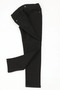 Boy's Double-Sided Adjustable Waist Straight-Leg Black Jean Pants with Pockets