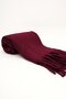 Klein Soft Touch Wool Textured Premium Pinterest Best Seller Burgundy Fringed Scarf (195 X 45 cm) - 4