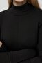 Textured Half Turtleneck Long Dress Busem Collection - 4
