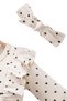 Heart Printed Bow Ruffle Dress and Headband 2-Piece Baby Girl Set - 3
