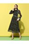 Black Halter Neck Midi Dress - 2