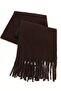Klein Soft Touch Tassel Detailed Wool Textured Premium Fringed Scarf (195 X 45 cm) - 5