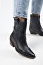 Ellinor Women's Genuine Leather Western Black Boots - 4