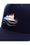 Adjustable Cotton Cap, Comfort 5-panel, Temple Logo Design, Navy Blue - 3