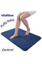 Non-Slip Base Post Plush Bath Mat Dark Blue 40X60 Mat - 2