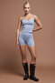 Nova Blue Seamless Padded Tank Top Women's Sports Tank Top - 7
