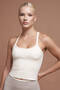 Nova White Padded Seamless Tank Top Women's Sports Tank Top - 7