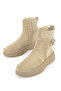, Women's Genuine Leather Boots 1531050Z26105252K Beige - 5