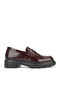 , Women's Genuine Leather Shoes 1531022Z1171 Claret Red