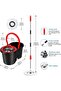 Premium 360° Spin Mop and Bucket Set for Floor Cleaning – Easy Press Stainless Steel Handle - 5