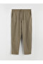 Khaki Comfortable Fit Men's Trousers - 5