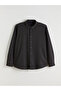 Southblue Anthracite Plus Size Regular Fit Long Sleeve Men's Shirt - 5