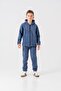 Generation Casual Brand Written Stripe Printed Fleece Boys' Bottom-Top Tracksuit Set - 5