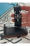 Handmade Genuine Leather Black Italian Design Men's Card Holder Scorpio Silver Bracelet - 5