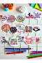15 Pieces of Teachers' Day Themed Cardboard Toothpick Cake Decoration (4 cm * 8 cm)