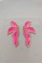 Pink Mother of Pearl Palm Gold Women's Earrings (5.2 cm) - 3